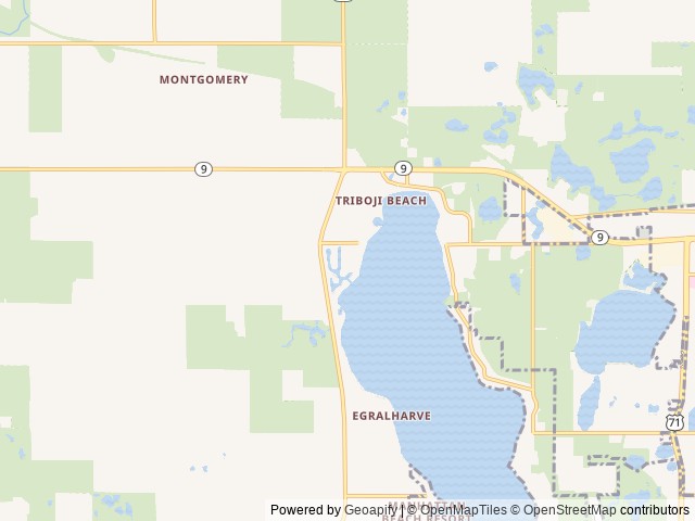 Map of Cutty’s Okoboji Resort Club location at Spirit Lake, IA, United States