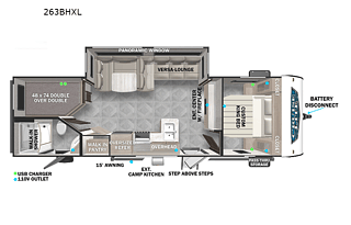2023 Forest River RV Salem Cruise Lite 263BHXL