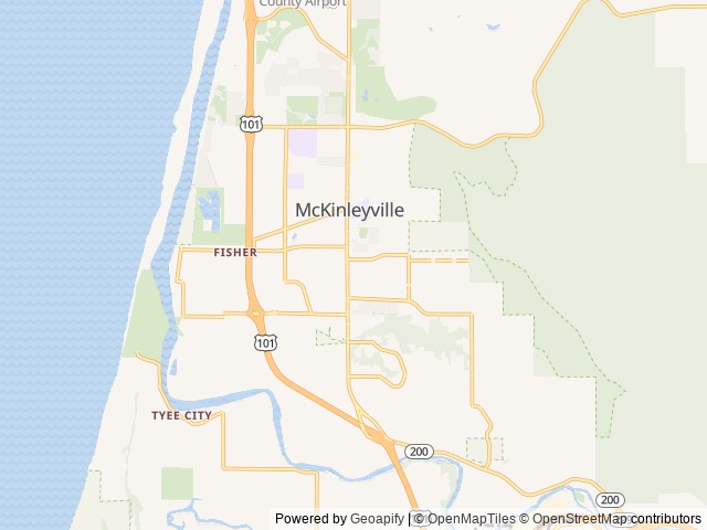 Map for 2019 Keystone Hideout near McKinleyville, CA