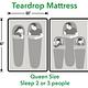 Bean Teardrop Trailer Sleeps 4-6 +RTTent +BikeRack