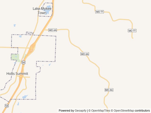Map for Wolf Pup bumper pull near Holts Summit, MO