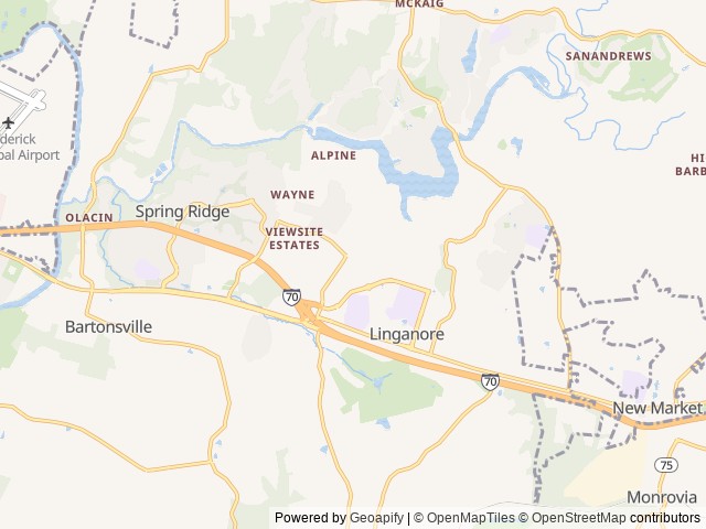 Map for Lily’s Camper near Frederick, VA