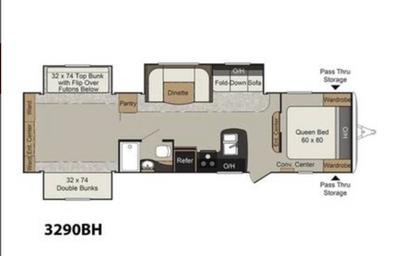 2017 Keystone RV Passport 3290BH Grand Touring