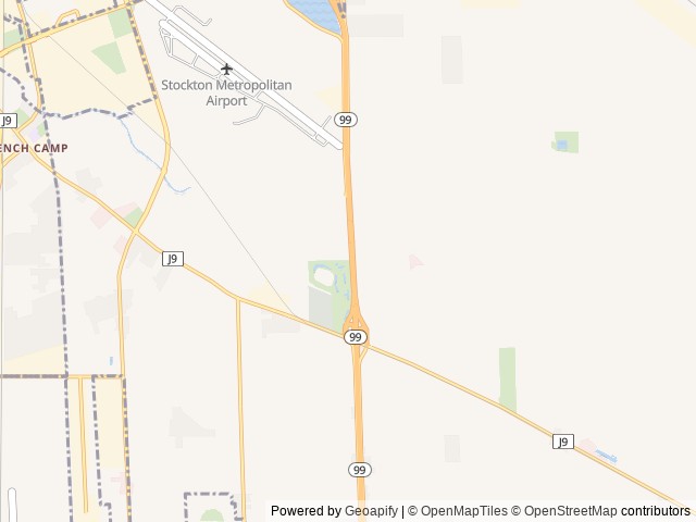Map of French Camp RV Park location at Manteca, CA, United States