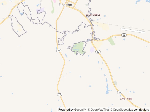 Map for Camper near Elberton, GA