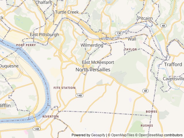 Map for 2021 Palomino SolAire Ultra Lite 243BHS near North Versailles, PA