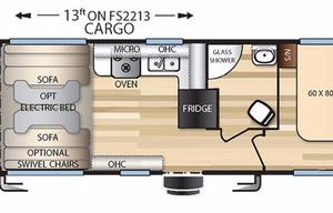 2017 Forest River Toy Hauler/RV Stealth FS2213