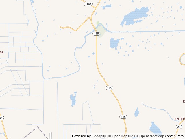Map of Gator Ground RV Resort - RV Golf & Waterpark location at Bunkie, LA, United States