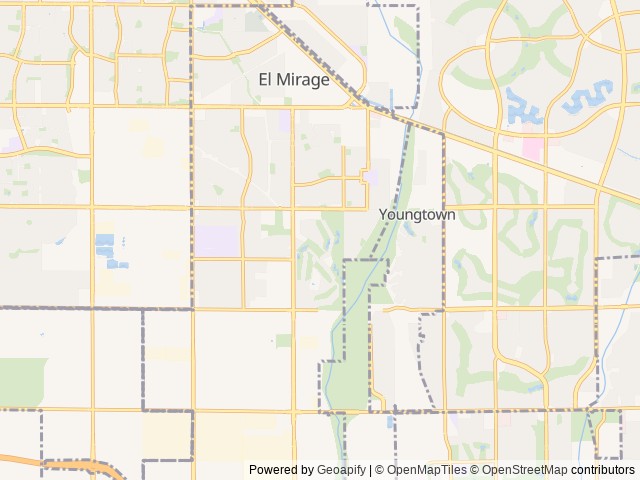 Map of Pueblo El Mirage RV & Golf Resort location at El Mirage, AZ, United States
