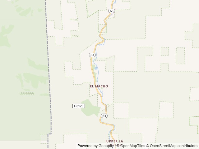 Map of Field Trip location at Pecos, NM, United States