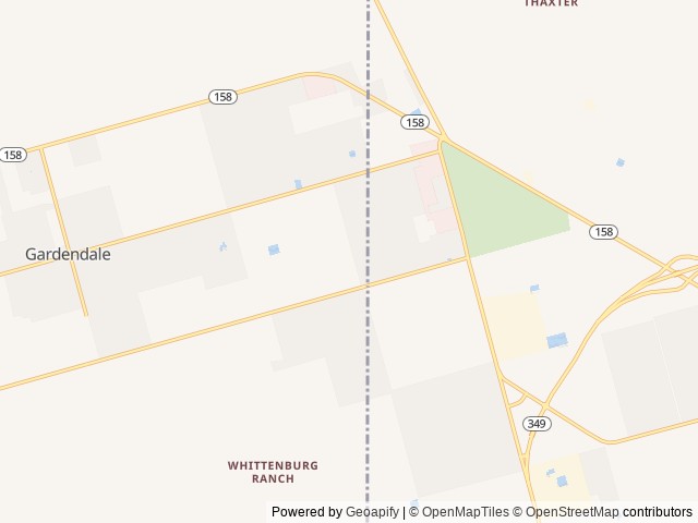 Map of Black Gold RV Park location at Midland, TX, United States
