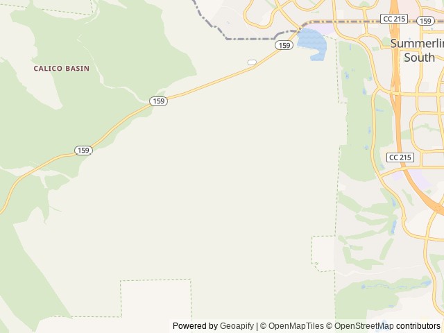Map of Red Rock Canyon Campground location at Las Vegas, NV, United States