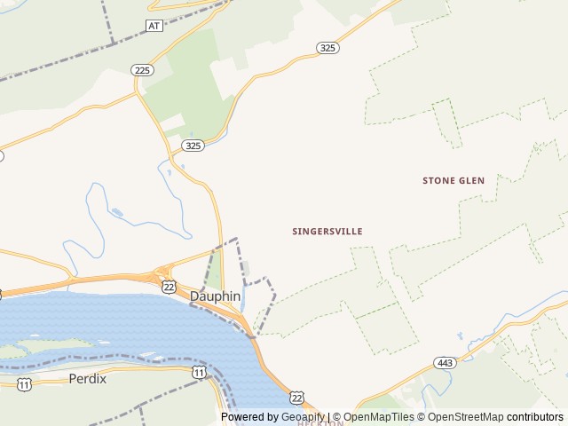 Map for 2023 Forest River RV Wildwood FSX 178BHSK near Dauphin, PA