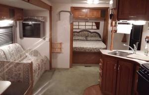 33-foot Chateau Travel Trailer w/real Queen bed. Home away from home delivered to you! Clean & safe!
