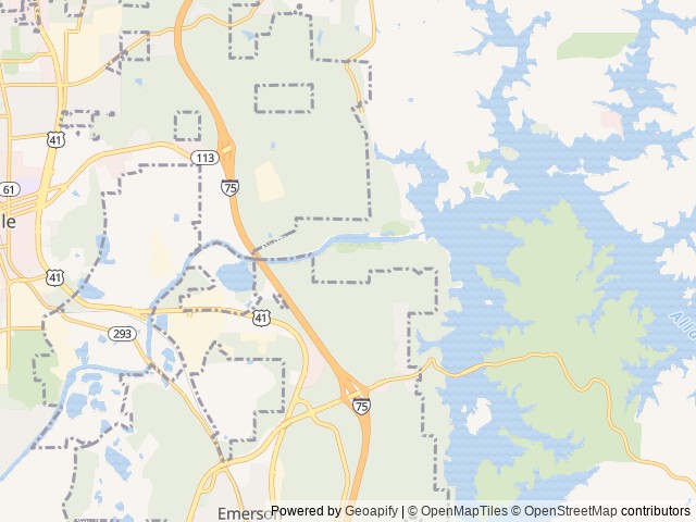Map of Cooper's Furnace Day Use Area (GA) location at Catersville, GA, United States