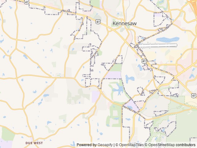 Map for 2017 Thor Motor Coach Compass 23TB near Kennesaw, GA