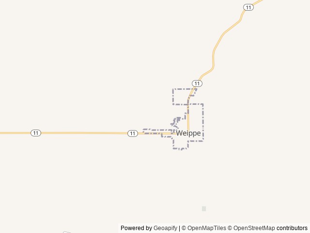 Map of Wild Camas RV Park location at Weippe, ID, United States