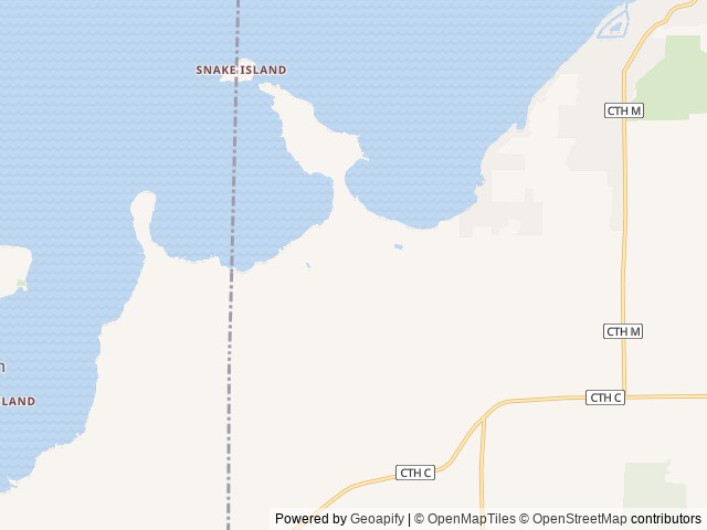 Map of Yogi Bear’s Jellystone Park Camp-Resort of Door County location at Sturgeon Bay, WI, United States