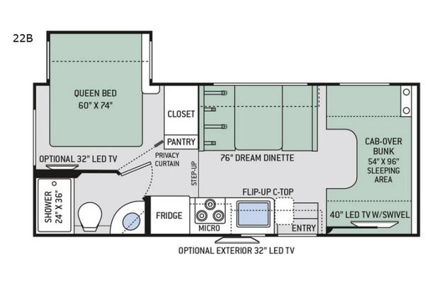 2018 Thor Motor Coach Four Winds 22B