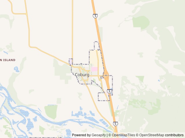 Map for A Frame near Eugene, OR