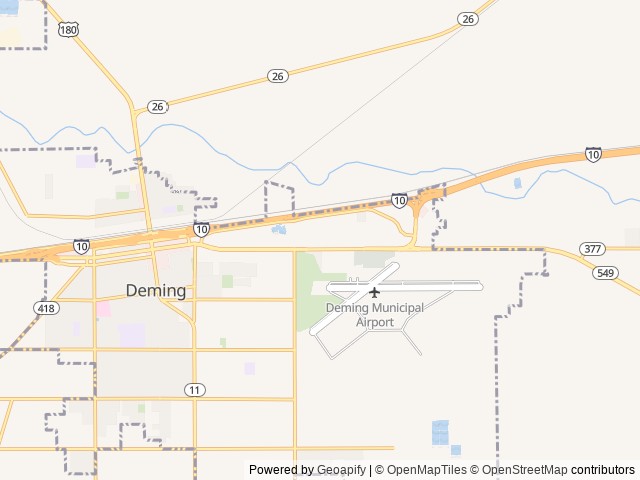 Map of Sunrise RV Park Deming location at Deming, NM, United States