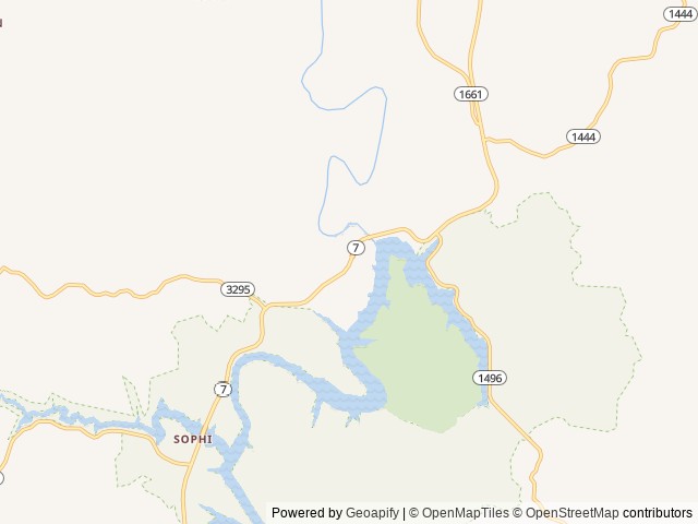 Map of Grayson Lake Damsite Shelters location at Grayson, KY, United States