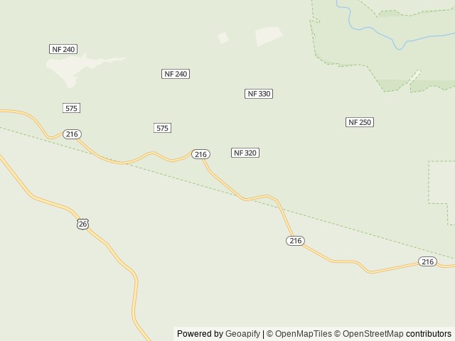 Map of Bear Springs Group Campground location at Maupin, OR, United States