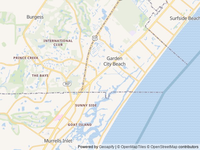 Map for 2019 Forest River RV Rockwood Mini Lite 2511S near Murrells Inlet, NC
