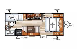 2019 Forest River RV Salem Cruise Lite 201BHXL