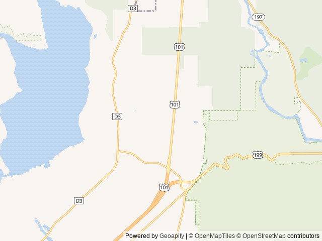 Map of Crescent City / Redwoods KOA Holiday location at Crescent City, CA, United States