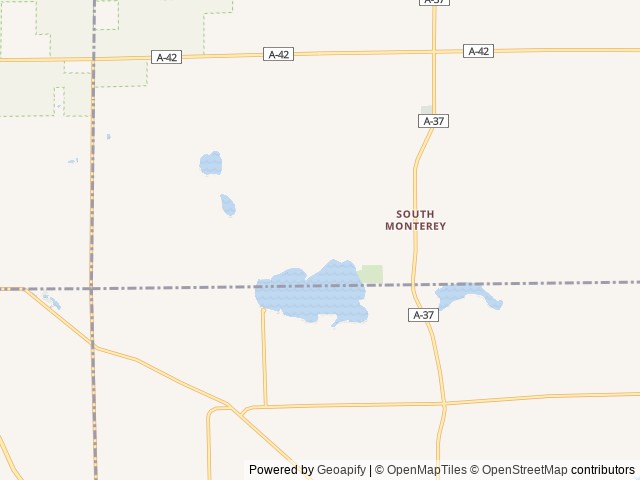 Map of Dumont Lake Family Campground location at Allegan, MI, United States