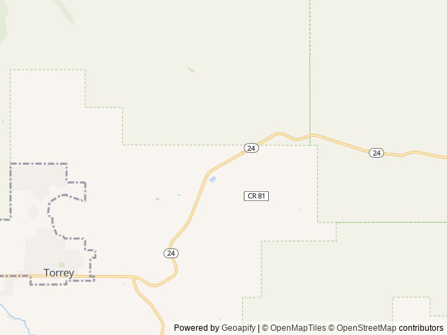 Map of Capitol Reef Resort location at Torrey, UT, United States