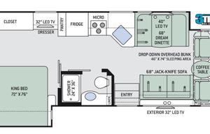 2018 THOR ACE 32.1, 2 FULL BATHS,KING,PET FRIENDLY