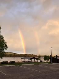 Double Rainbow at Clarks Bay