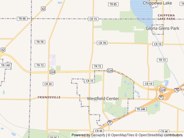 Map for 2021 Dutchmen Colorado near Seville, OH