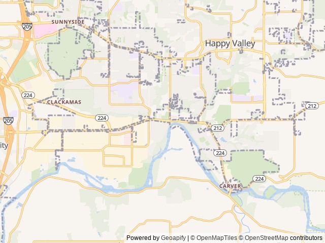 Map for Ryan's Leprechaun near Happy Valley, OR