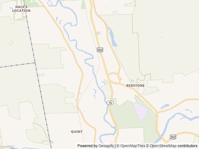 Map of Saco River Family Campground location at North Conway, NH, United States