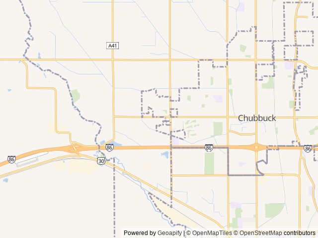 Map for Angry Armadillo near Pocatello, UT