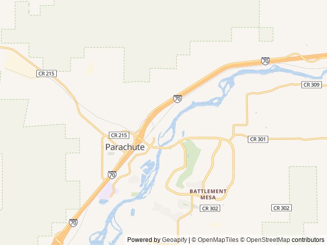 Map of Love's RV Hookup-Parachute CO 826 location at Parachute, CO, United States