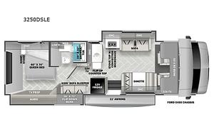 New 32ft motorhome Sunseeker LE 3250DS