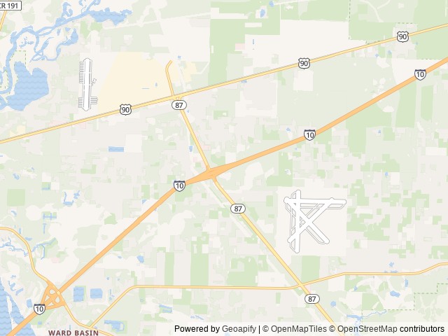 Map of Unhitched RV | Milton location at Milton, FL, United States