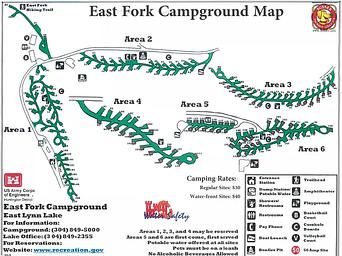 Layout of the Campground's Areas