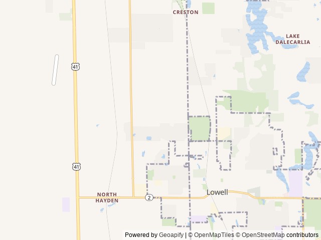 Map for 2021 Keystone RV Bullet 250BHS near Lowell, IL