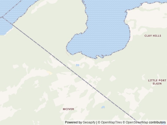 Map of Cape Croker Park location at Neyaashiinigmiing, ON, Canada