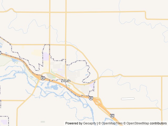 Map for 2020 Keystone RV Bullet 290BHSWE near Zillah, WA