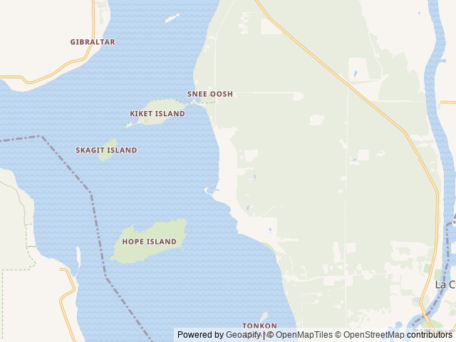 Map of Thousand Trails La Conner location at La Conner, WA, United States