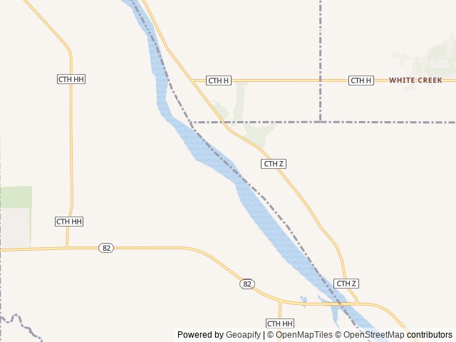Map of The Rock Camping Resort location at Mauston, WI, United States