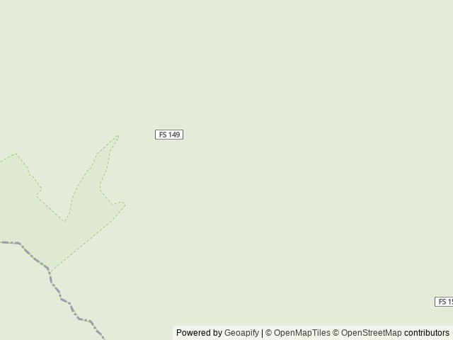 Map of Gem Peak Lookout Rental location at Trout Creek, MT, United States