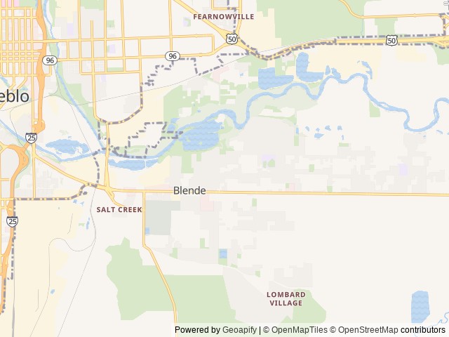 Map for 2023 Dutchmen Coleman Lantern17B Perfect for R&R near Pueblo, CO