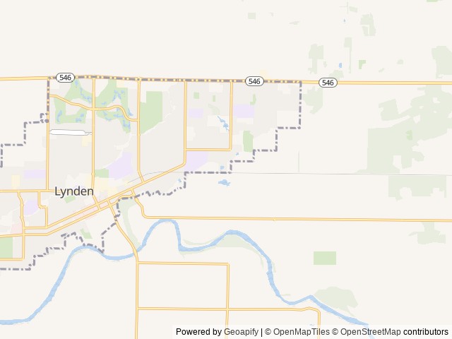 Map for 2015 Thor Motor Coach Four Winds 28Z near Lynden, WA